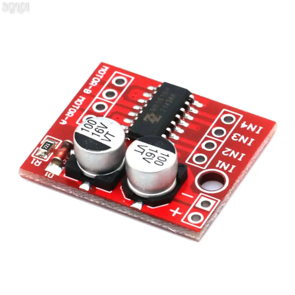 L298N-DC Motor Driver Board Module, 2-Way Dual H-Bridge Stepper Motor Driver, 2V-10V, 1.5A