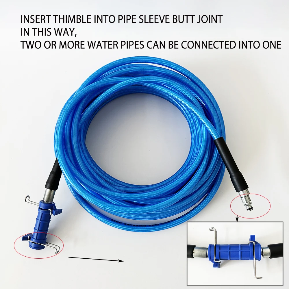 0.5~40M High Pressure Car Washer Water Cleaning Hose Pressure Washer Extension Hose PE Kit For LAVOR/Makita/Patriot/Bosch