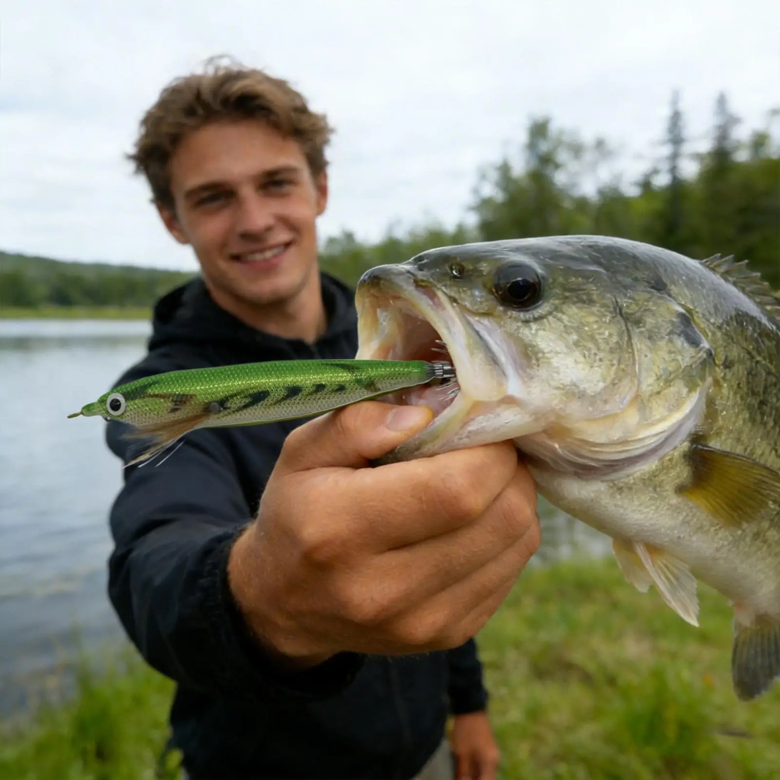 

Glow in the Dark Squid Lure Saltwater Fishing Lure with Rattle Beads Slow Sink for Night Fishing Trolling Squid Mackerel