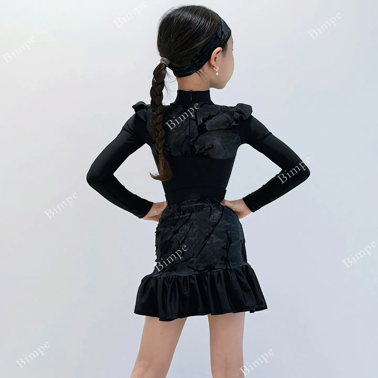 

Профессиональные платья для девочек для бальных танцев, детские платья для самбы и латиноамериканских танцев, костюмы для стандартных танцев для детей