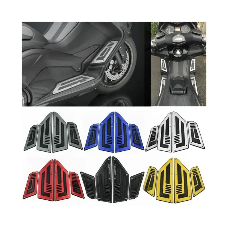 

Motorcycle Footboard Steps Motorbike Foot Footrest Pegs Plate Pads for YAMAHA TMAX530 TMAX 530 T-MAX 530 2012 2013 2014 2015-16