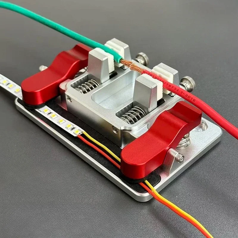 Ceramic Aluminum Alloy Soldering Station, High Temp Mini Clamp For LED PCB Electronic Circuit Board