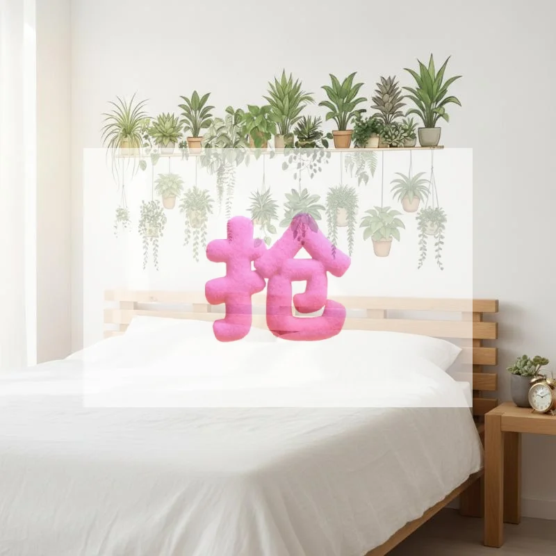 Lifelike Hanging Green Plant Wall Decal With Self Adhesive Back Perfect For Kitchen Living Room Bedroom Home Wall Decoration
