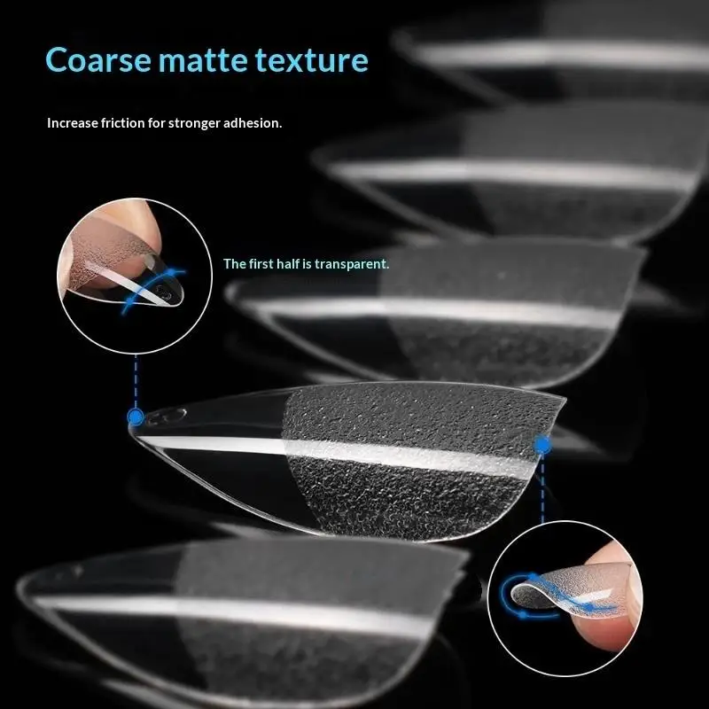 120Pcs/Box Soft Gel Tips For Nails Acrylic Material Short Artificial Nail Capsule Accessories And Tools.~