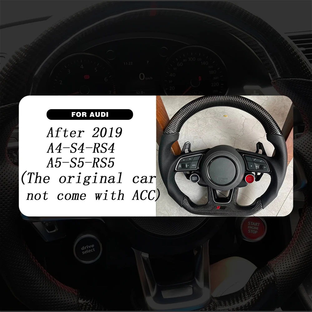 Audi A3 A4 A5 A6 A7 A8 Q2 TT R8 Q3 Q5 Q7 R8 steering wheel one button start switch engine start stop switch driving mode switch