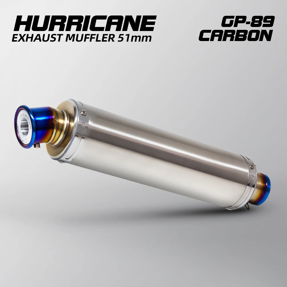 

Комплект модификации выхлопных газов мотоцикла, универсальный глушитель GP-89 мм 51 мм с DB Killer для Forza350 NMAX155 PCX MT15 XSR155 GIXXER250 ZT125
