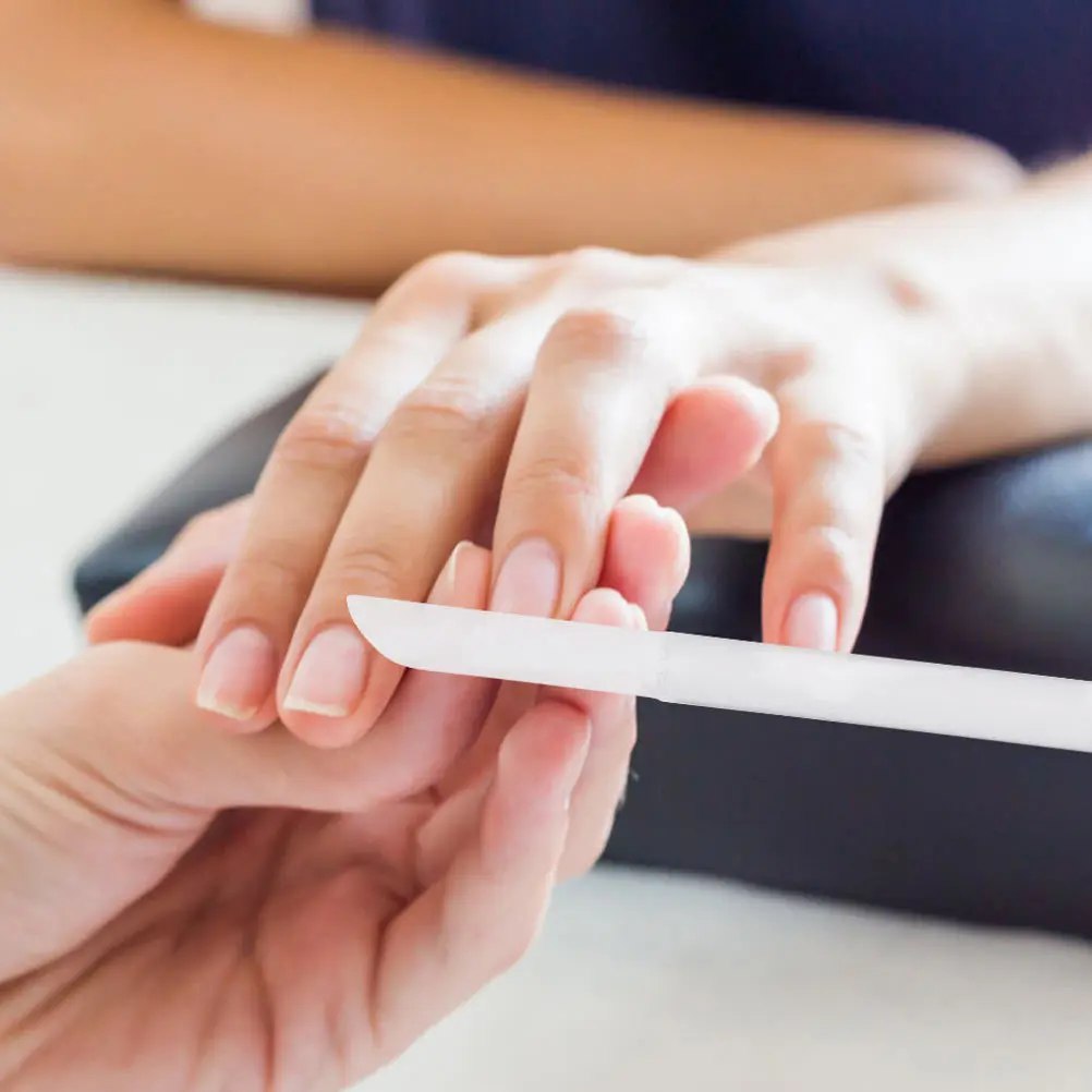 5-teiliges Glas-Nagelfeilen, doppelseitiger Kristall-Nagelpuffer für natürliche und künstliche Nägel, Maniküre-Werkzeug-Set für den Salon oder den Heimgebrauch