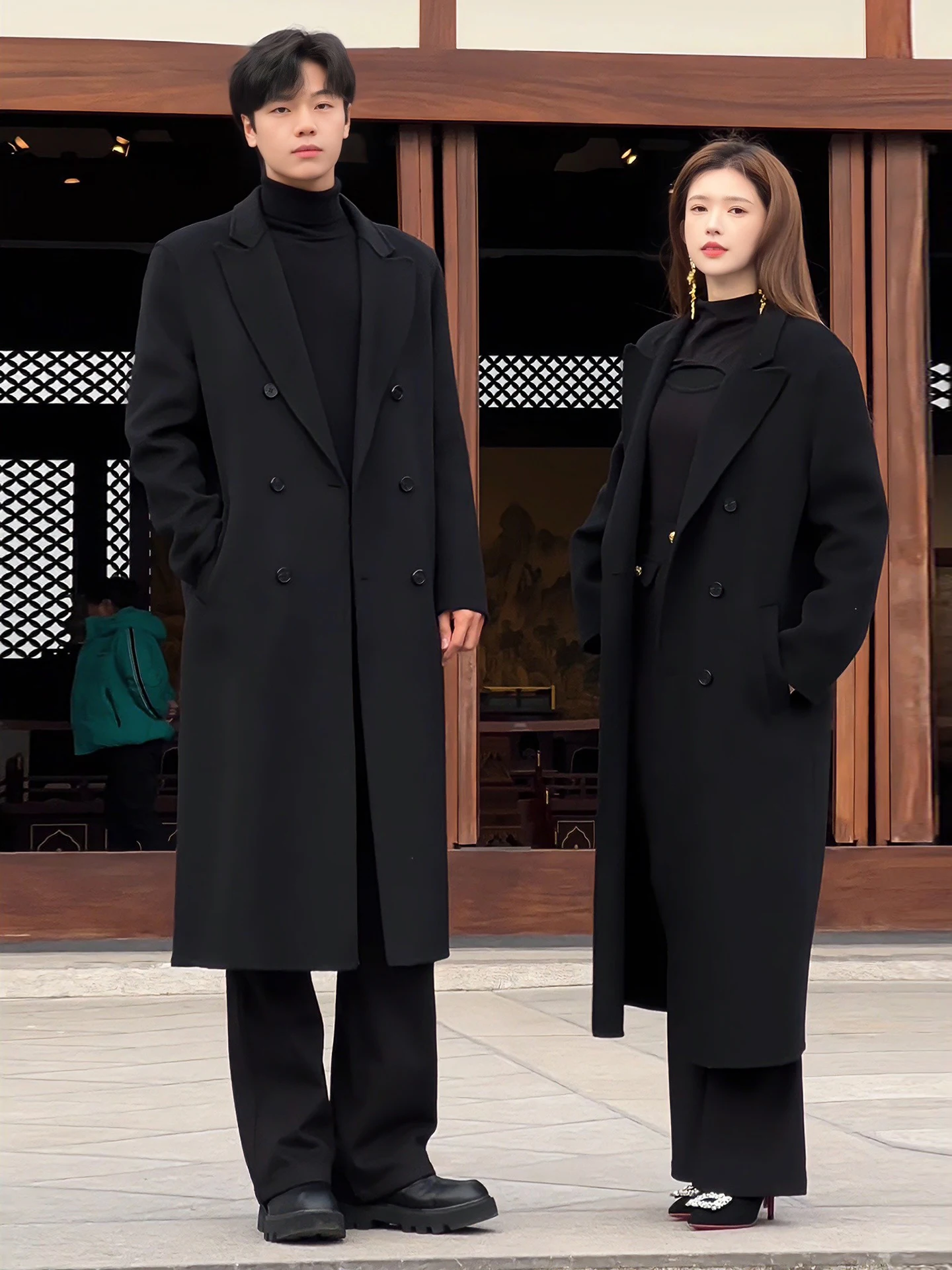 

Шерстяное пальто Bla, зимняя модная утепленная хлопковая верхняя одежда средней длины, элитная британская ветровка