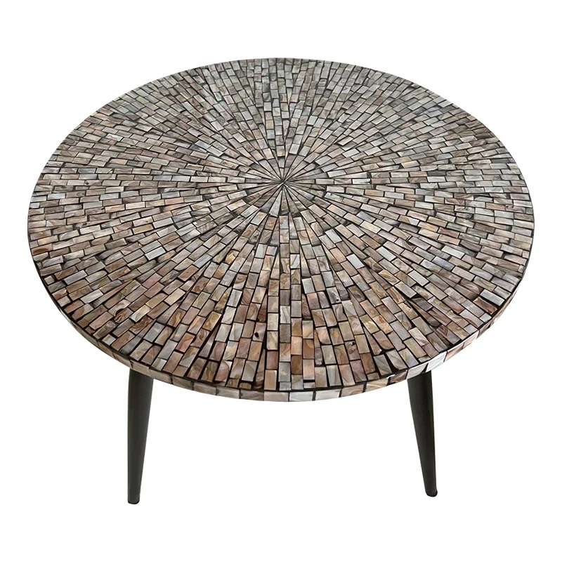 

Coffee table small round table Nordic light luxury high-end artistic sofa corner table home living room homestay decoration tabl