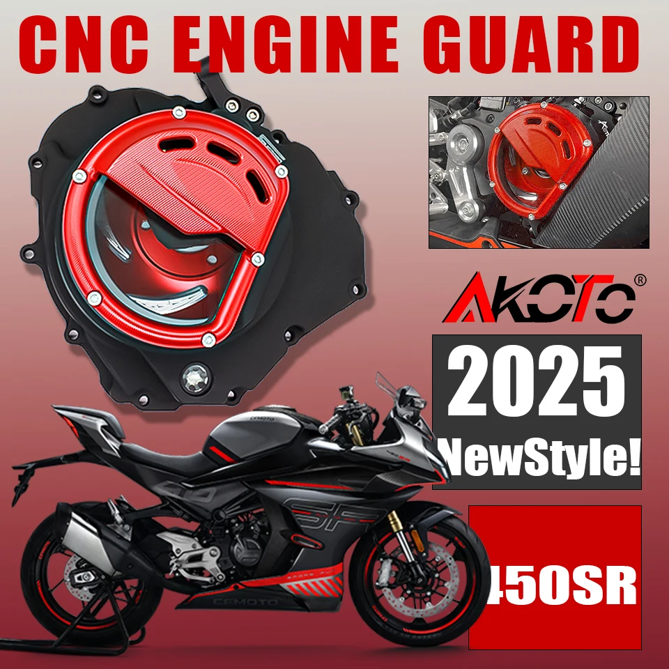 

Новинка для 450SR 450SS 450 SR SR-S SS 450NK NK450 450SR-S, аксессуары, прозрачная крышка сцепления, защита двигателя мотоцикла