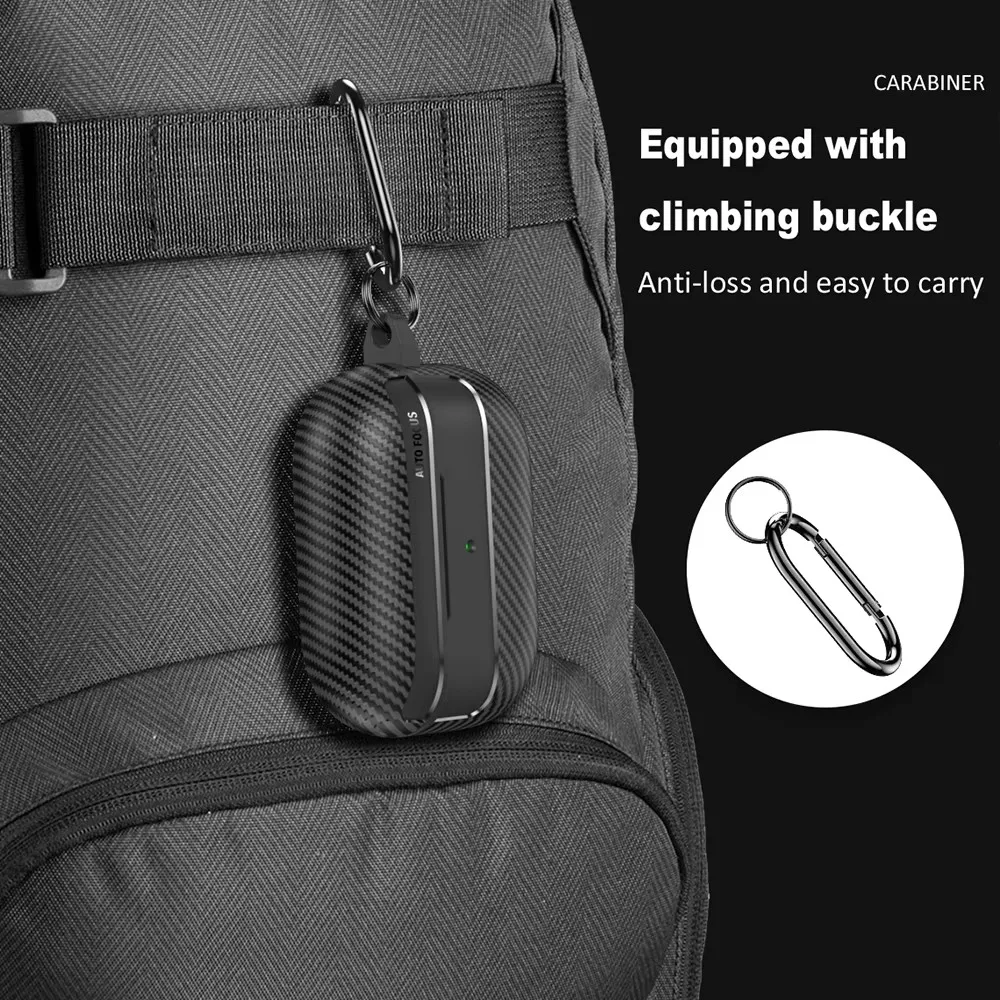 

For Airpods Pro 3 Case Carbon Fiber Earphone Cover For Apple AirPods Pro 3 Pro3 Generation 2025 Funda Boxs Cases Shell With Hook