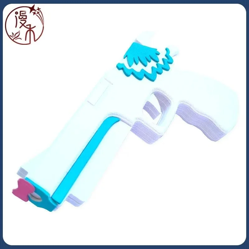 Kostium Panty & Stocking with Garterbelt, niebiesko-białe paski, rekwizyty, miecz, broń, Halloween, Boże Narodzenie, przebranie na imprezę, akcesoria.