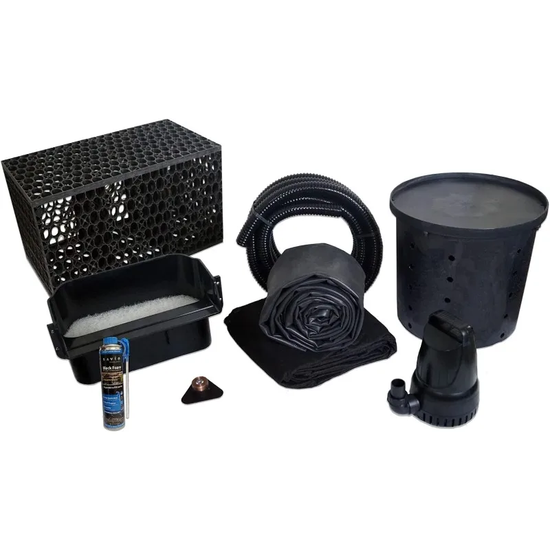 home.Simply Waterfalls 3300 Pond Free Waterfall Kit with MatrixBlox, Aqua Pulse Series Submersible Pump - PSANB2