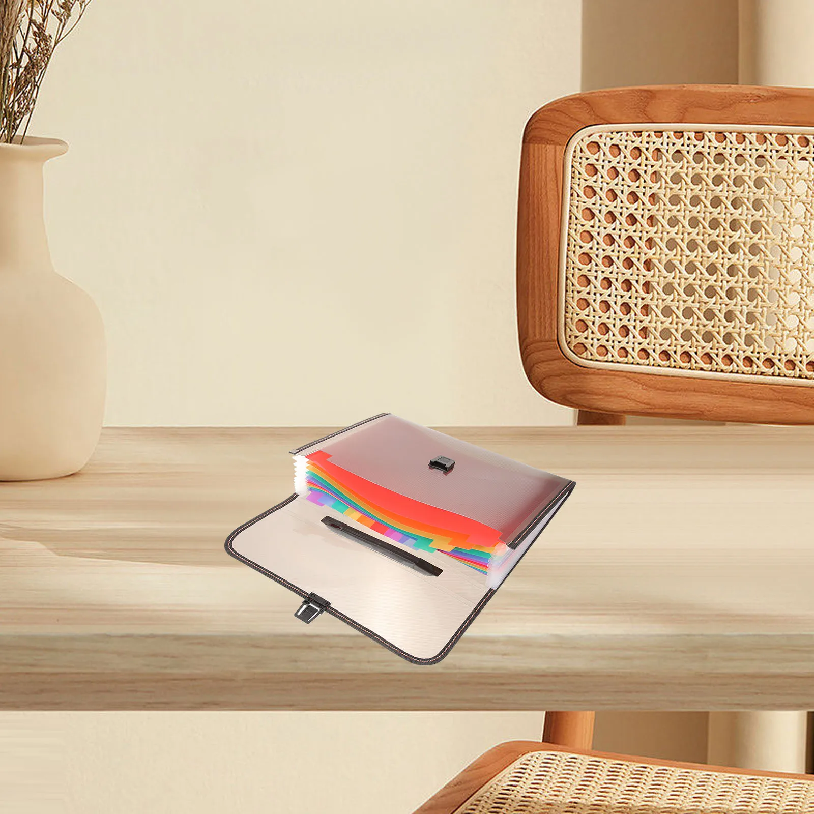 

A4 Accordion File ganizer Multi Layer Document Holder PP Large Capacity Portable Office Supplies for Students