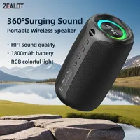 ZEALOT-M2 Bluetooth Speaker,Ultra Portable, Up to 10H Playtime,IP65 Waterproof and Dustproof,Powerful Sound for outdoor