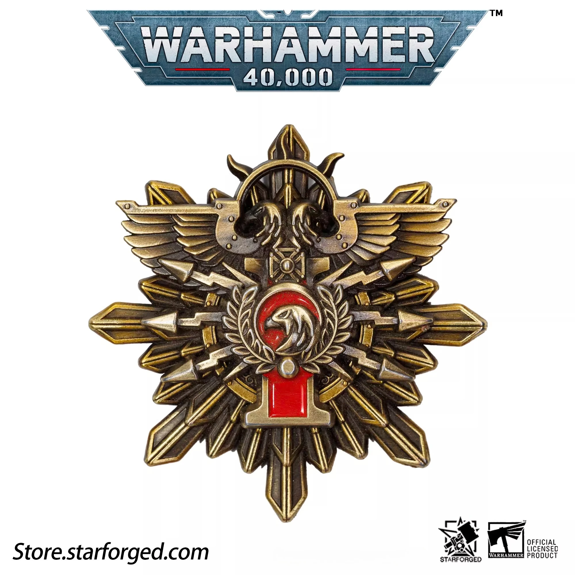 

[Star Casting] Значок Императорской Запретной Армии, Гвардийский полк Ванфу, Герб Яоцзинь, Периферия Warhammer 40K, Брошь