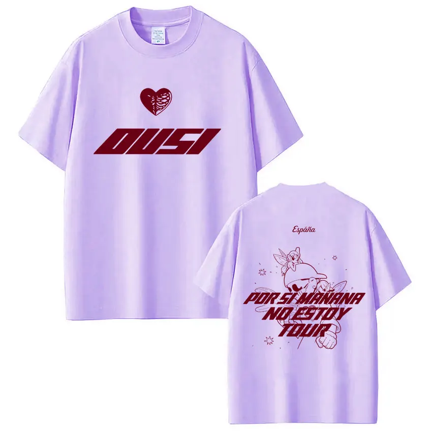 Omar Courtz „Por Si Manana No Estoy Tour“ Merch T-Shirts für Männer und Frauen, Hip-Hop-Mode, Baumwolle, Lässige Oversized T-Shirts, Oberteile – Detail 7