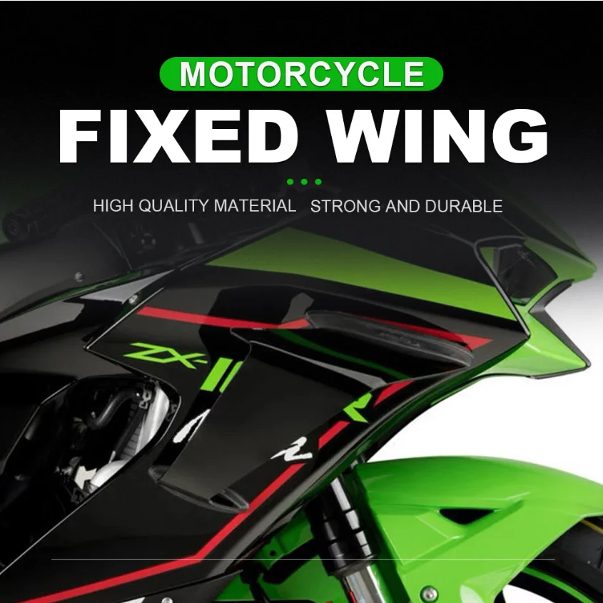 

Motorcycle Fixed Wing For Kawasaki ZX-10R ZX10R Winglet ZX 10R 2022-2024 Moto accessories air guide spoiler aileron