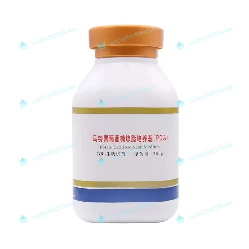 Medio de Cultivo PDA (Agar Dextrosa Patatera) BR 250g en Botella para la Numeración de Hongos y Levaduras