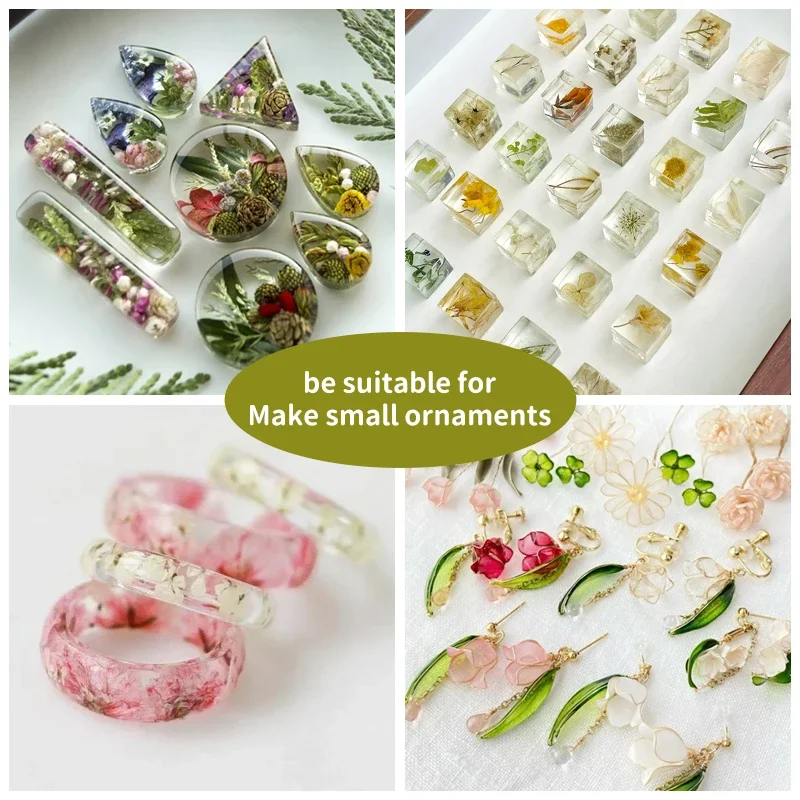 Adhesivo de Resina UV y Kit de Soldadura con Pegamento UV 50g/1000g para la Fabricación de Joyas DIY. Para Joyas, Vidrio, Metal. Secado Rápido en 1 Minuto. Incluye Lámpara UV.