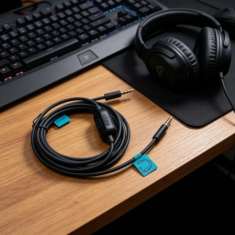 Heavy Duty Gaming Sound Cable with Gold Plated Plugs for Uninterrupted