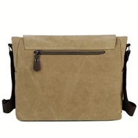 Retro Canvas Messenger Bag for Men, Large Sling Bag, Casual Crossbody Bag for Hanging Out Daily Commute, School Bag College Bags 5