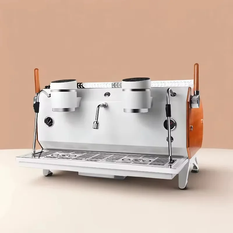 Commercial Two-Group 4-Boiler Espresso Coffee Maker Multifunctional Semi-Automatic Machine Touch Button Electric Programmable