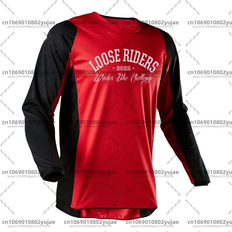 Mountain Enduro Cycling Team Loose Rider Jersey MTB Shirt Motorcycle Breathable Downhill Jersey Racing Ride Jersey