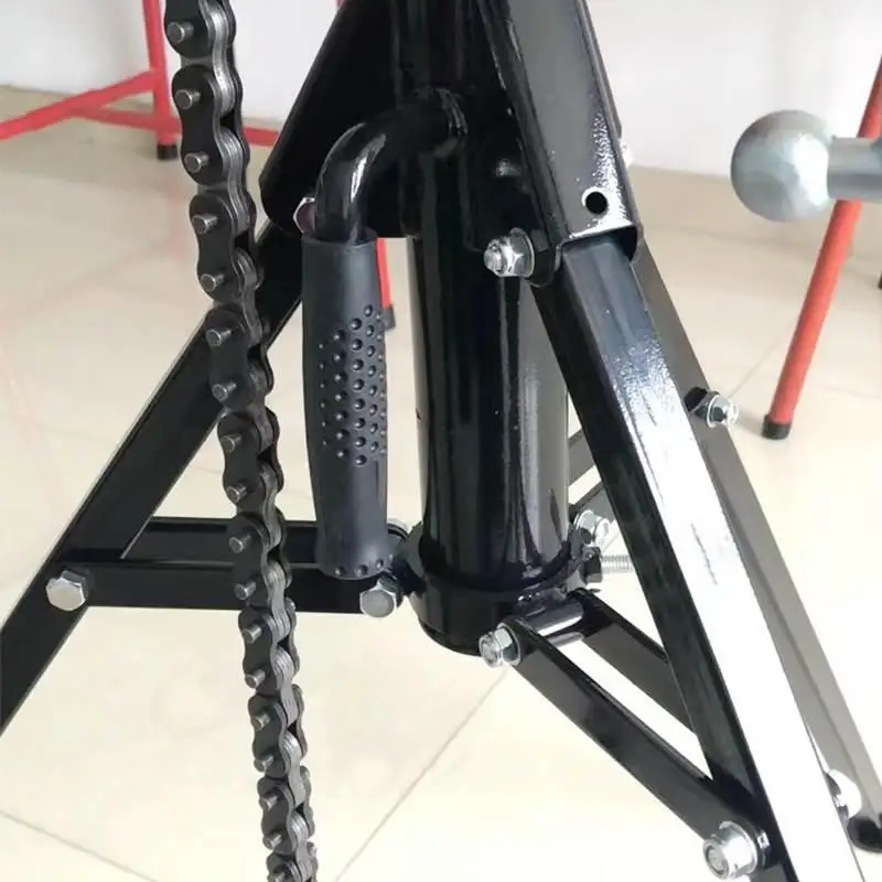 YJQ bracket type pipe tripod bracket chain clamp sleeve wire roller groove pipe cutting machine