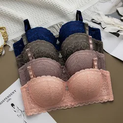 Hot 1/2 cup thin underwear small bra wireless adjustable lace Women's bra breast cover Lace Bras