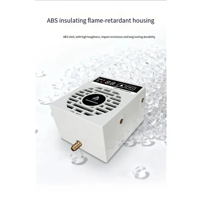 Mini Intelligent Semiconductor Dehumidifier RS485 15W 120mL/24h Electrical Cabinet Distribution Box Industrial Moisture Remover