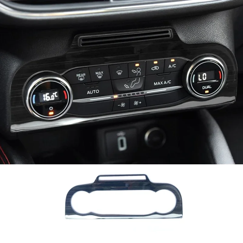 stainless steel car air AC swtich panel trims decoration for ford focus 2019 2020 2021 2022 2023 2024 mk4 accessories interior