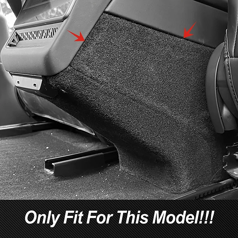 TPE Car Rear Air Armrest Box Side Panel Anti-kick Cover Pads Decoration Trim For Tesla Model 3 2023 2024 Interior Accessories