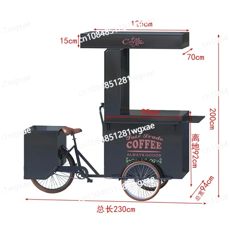 Stall Coffee Car Food Making Car Night Market Promotion Display Counter Outdoor