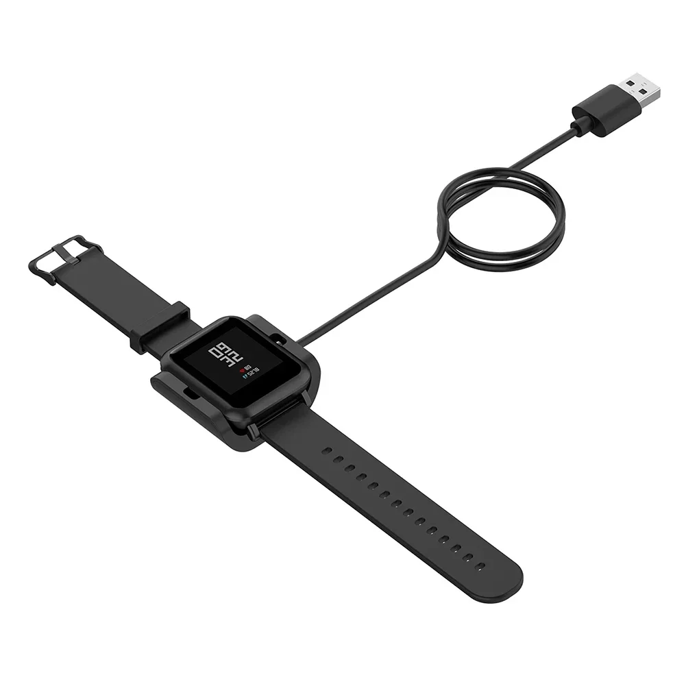 Cavo caricabatterie USB Cavo da 3 piedi Quadrante alla moda Orologio da polso presente per Amazfit Bip S A1805 A1916 Decorazione smartwatch