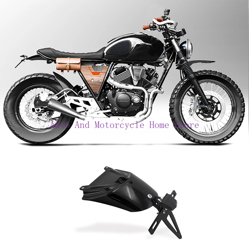 Lexmoto Vendetta 250 Longjia Buccaneer 250 Black Plastic Motorcycle Rear Wheel Fender Splash Guard Mudguard Cover with Bracket