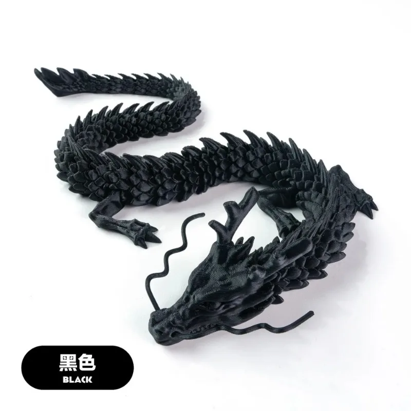 3D-gedruckte, verbundene Drachen-Ornamente, 30 cm, bewegliche Cartoon-Figuren, kreative Drachen-Pflanzen, Felslandschaft, Dekoration für Aquarien und Landschaftsgestaltung. – Detail 5