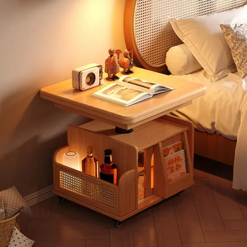 Living Room Mobile Coffee Table Modern Design Trendy Lounge Side Table Space Saving Accent Mesa Auxiliar Space Saving Furniture