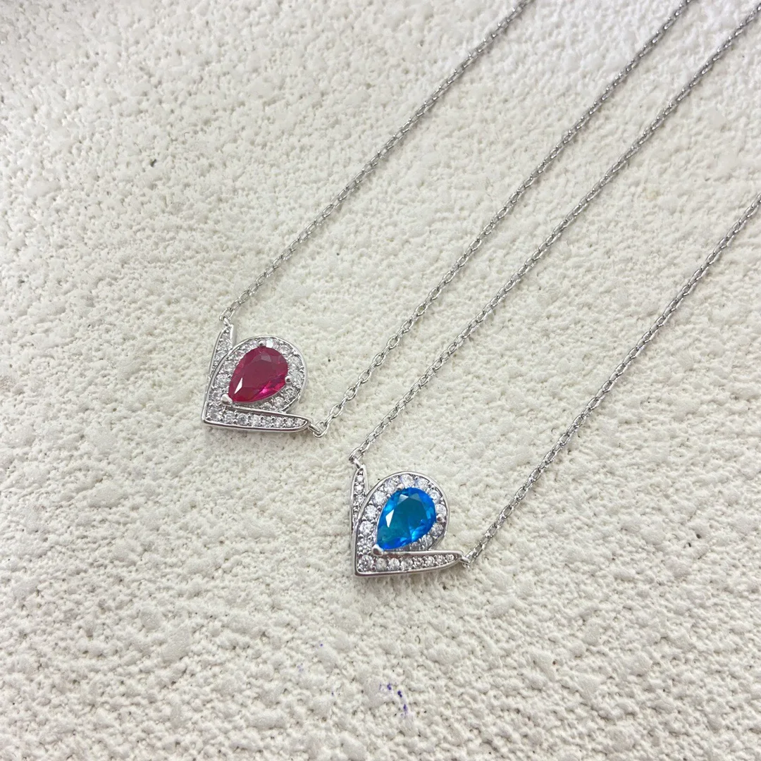 الفرنسية الفاخرة تاج الخامس شكل كامل الماس موضة محظوظ المرأة قلادة الفضة عالية الجودة 5A الصف الزركون الساطع هدية حفلة #2