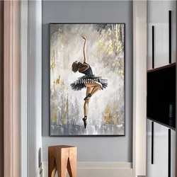 Dancing Ballerina 5D Diamond Painting Cross Stitch Abstract Ballet Girl Full Diamond Mosaic Nordic Picture Rhinestone Embroidery