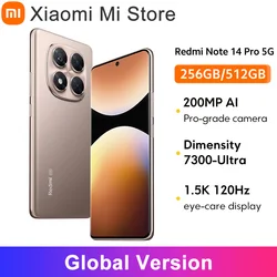 Smartphone Xiaomi Redmi Note 14 Pro 5G Global Version MediaTek Dimensity 6.67