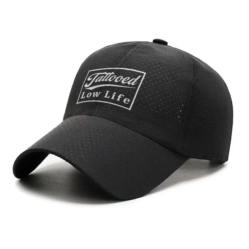 Tattooed Low Life Quick Dry Baseball Cap Breathable Lightweight Sports Hat for Men and Women Outdoor Summer Wear