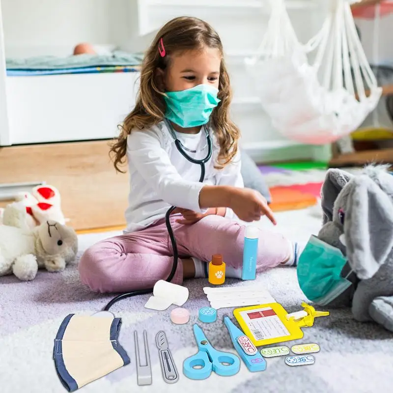 Jeu de simulation de médecin éducatif pour les soins des animaux, jeu de rôle interactif Parent-enfant, Kit vétérinaire, jouet pour enfants