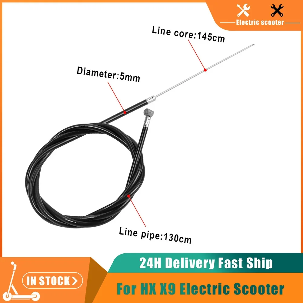 

Передний или задний тормозной трос для электрического скутера HX X9, тормозные линии переднего колеса, провод, запасные части для самоката, аксессуары
