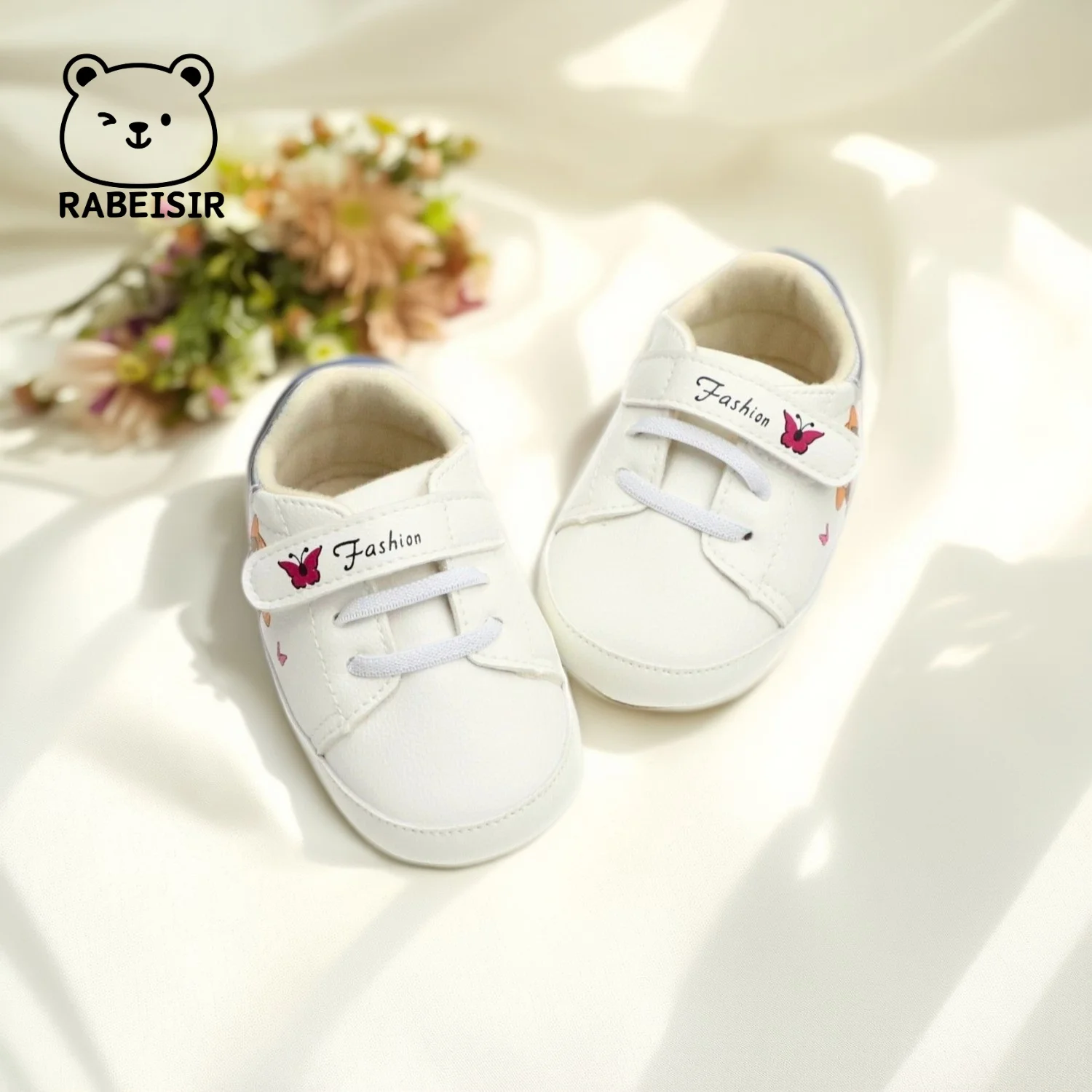 

Baby girl toddler shoes, baby shoes, soft soles, breathable casual shoes 0-6-12-18 months.
