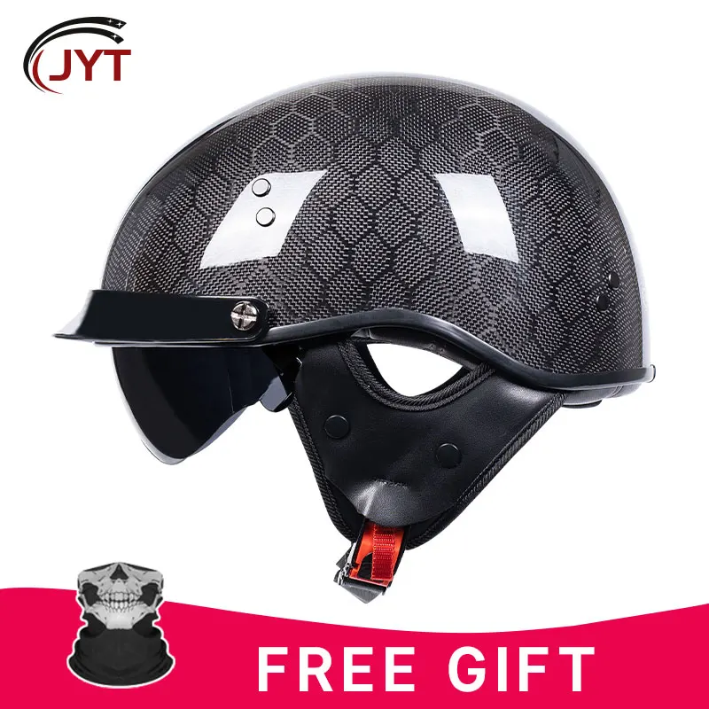 Men and Women Retro Half Face Motocross Helmets Safety Helmet Ultra Cascos Para Hombres Motorcycle Accessories Capacetes De Moto