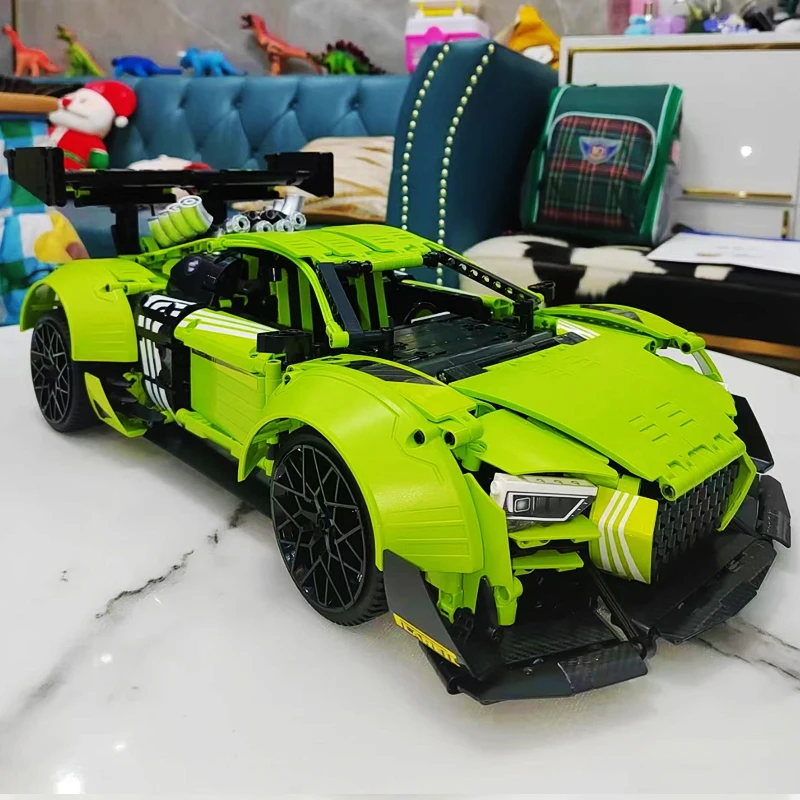 

High-Tech Green Beast Sport Car APP Remote Control Building Blocks Technical Racing Vehicle Bricks Model Toys For Boy Gift Moc