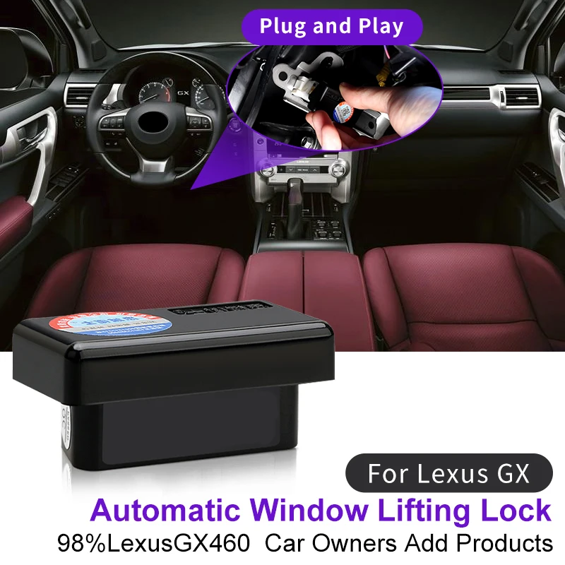 Automatic Closed Window + Lock Door + Rearview Mirror Folding OBD Module for Lexus GX460 Gx400 GX 460 400 2010-2023 Accessories