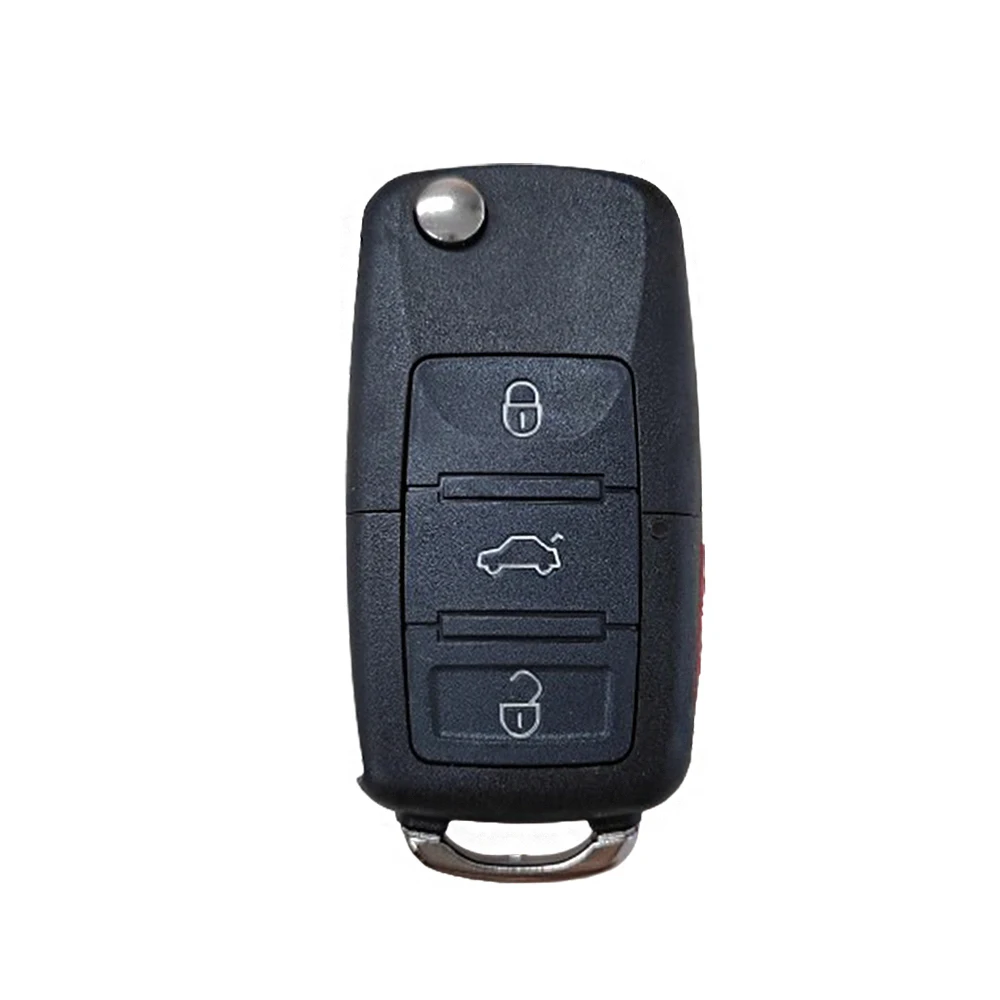 

3+ 1 Panic 4 Buttons Flip Remote Key Shell Fit for VOLKSWAGEN VW Touareg Switchblade Flip Case Fob