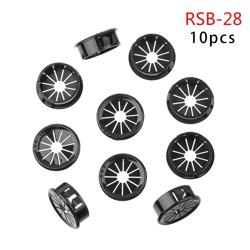 10pcs/set Practical Office Organizer Buckle Line Line Box Computer Grommet Desk Table Cable Fastener Wire Hole Cover